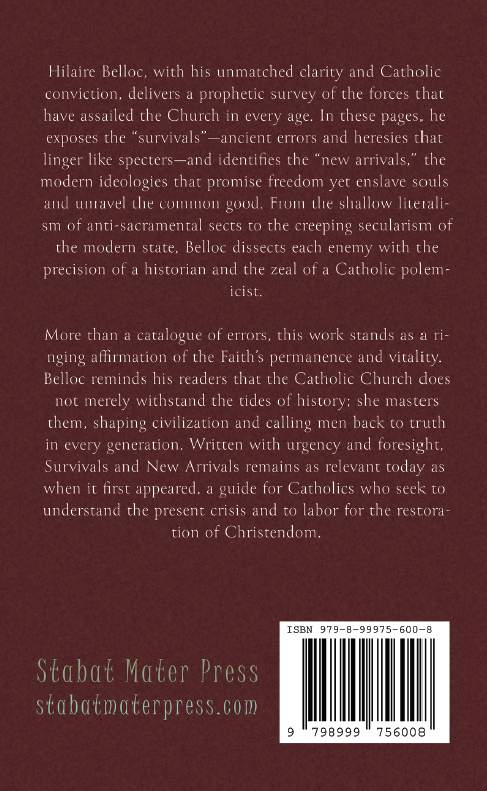Survivals and New Arrivals: The Old and New Enemies of the Catholic Church