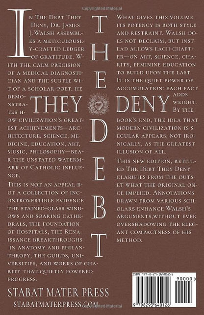 The Debt They Deny: The Catholic Church's Cultural Inheritance