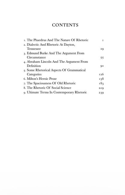 The Ethics of Rhetoric